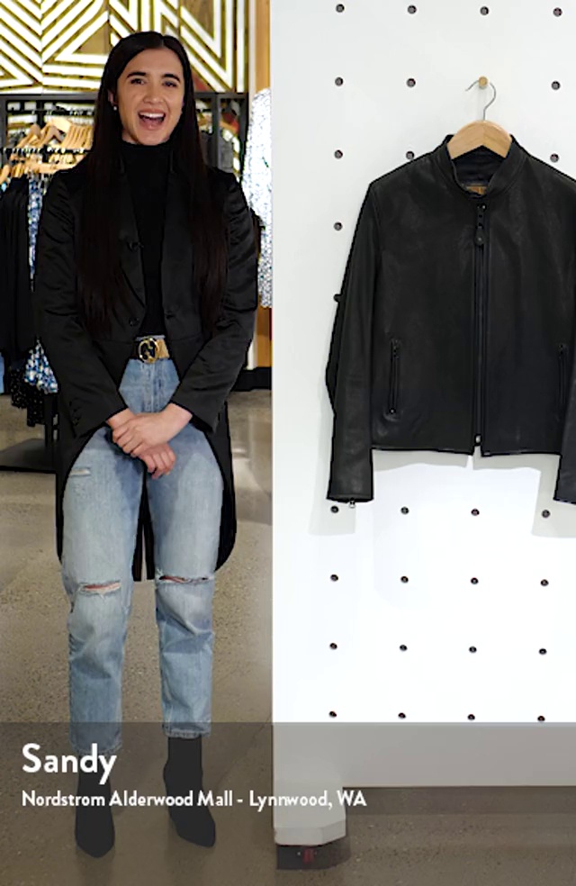 Schott NYC Leather Moto Jacket | Nordstrom