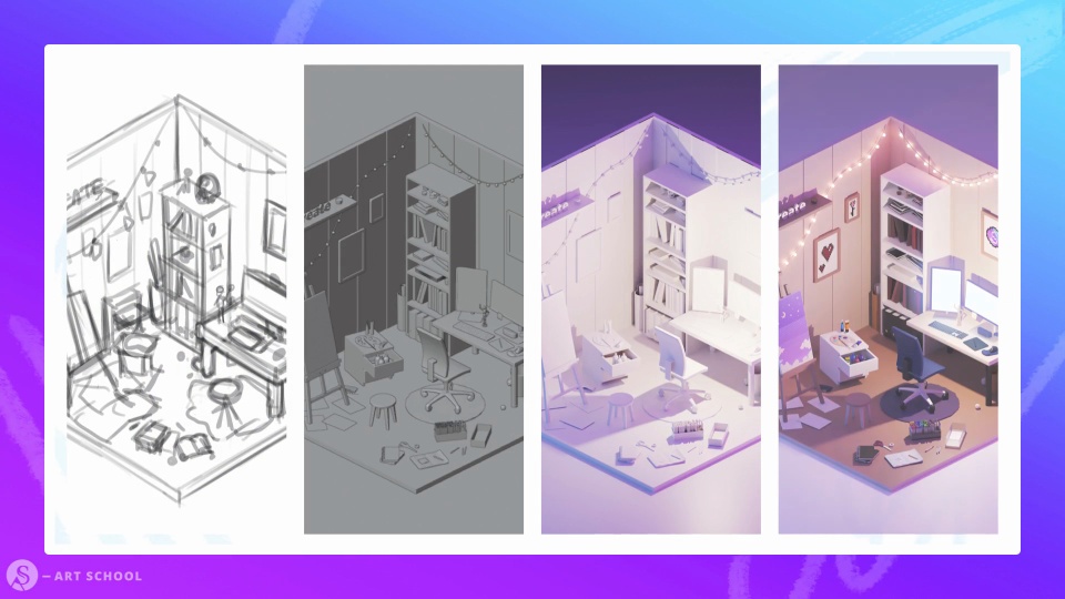 Blender 3D Memory – 3D Masterclass für 2D Artists von Sandra Süsser