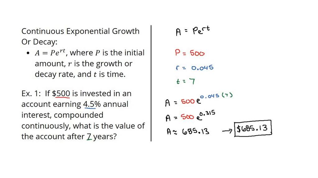 finding-the-final-amount-in-a-word-problem-on-continuous-exponential