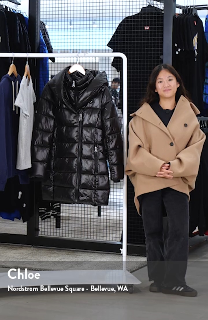 DKNY Asymmetric Bib Packable Quilted Coat | Nordstromrack