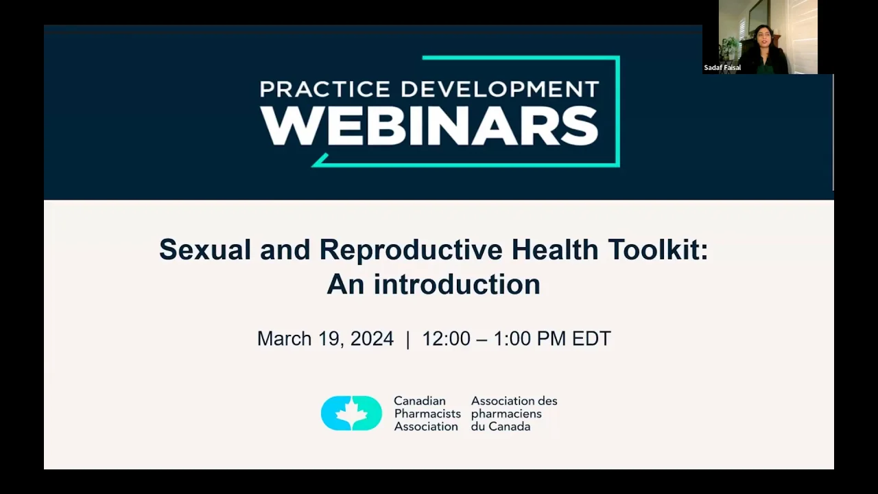 Sexual and Reproductive Health Toolkit An introduction video recording