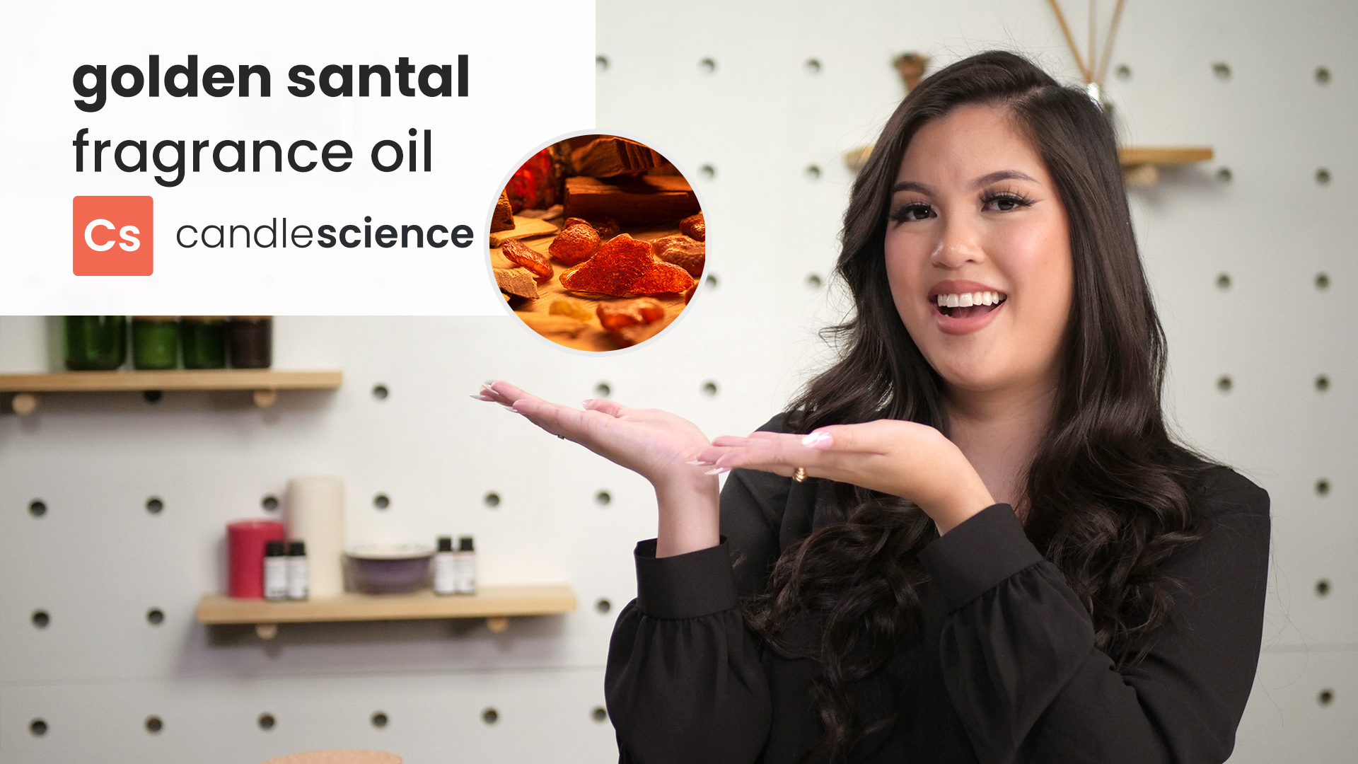 Golden Amber + Santal Fragrance Oil for Candle and Soap Making