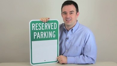 RESERVED PARKING Sign