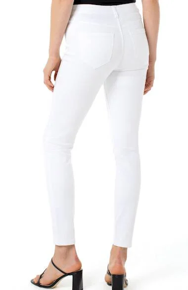 Gia Glider Pull-On High Waist Ankle Skinny Jeans