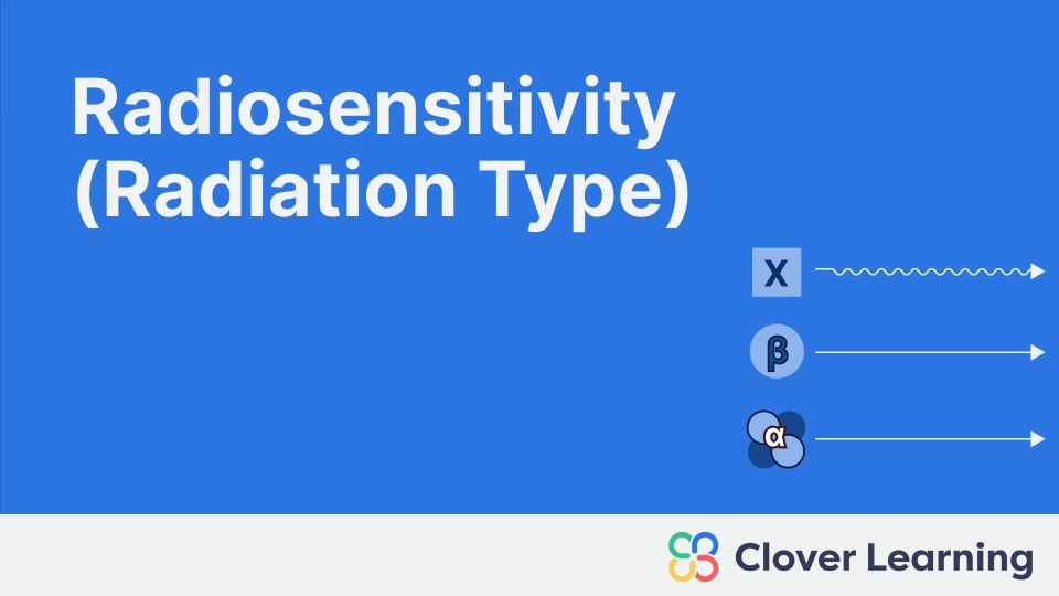 Radiosensitivity (Radiation Type) | Video Lesson | Clover Learning