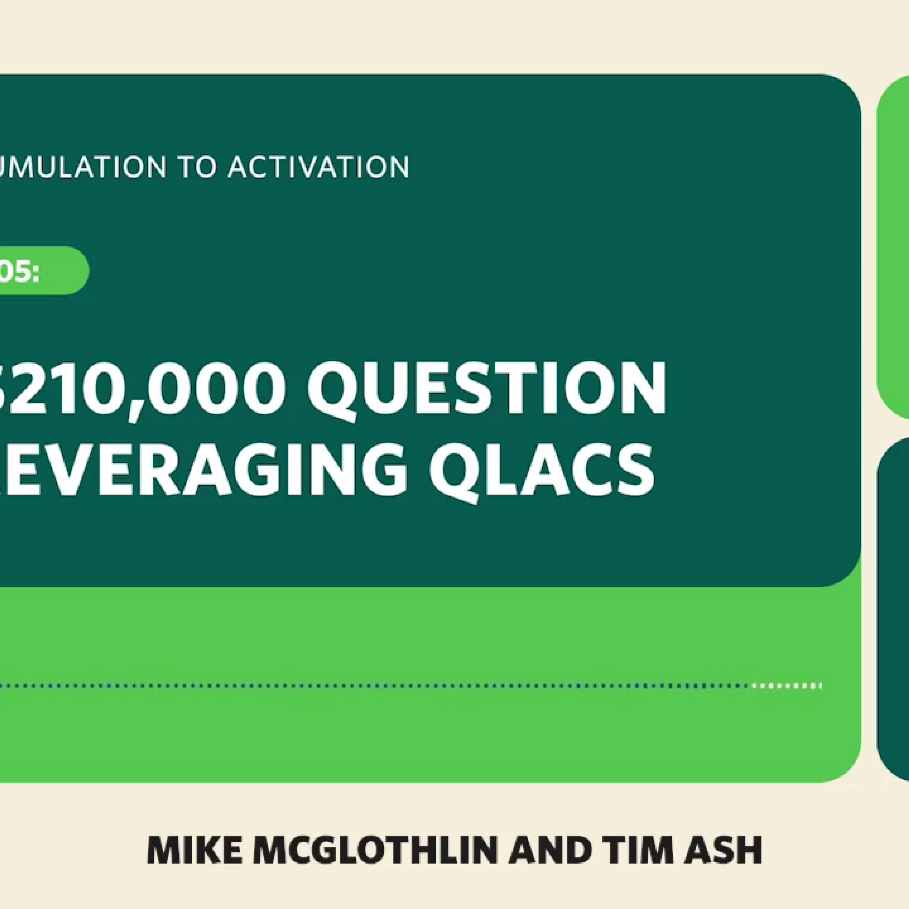 Episode 05: The $210,000 Question for Leveraging QLACs episode artwork