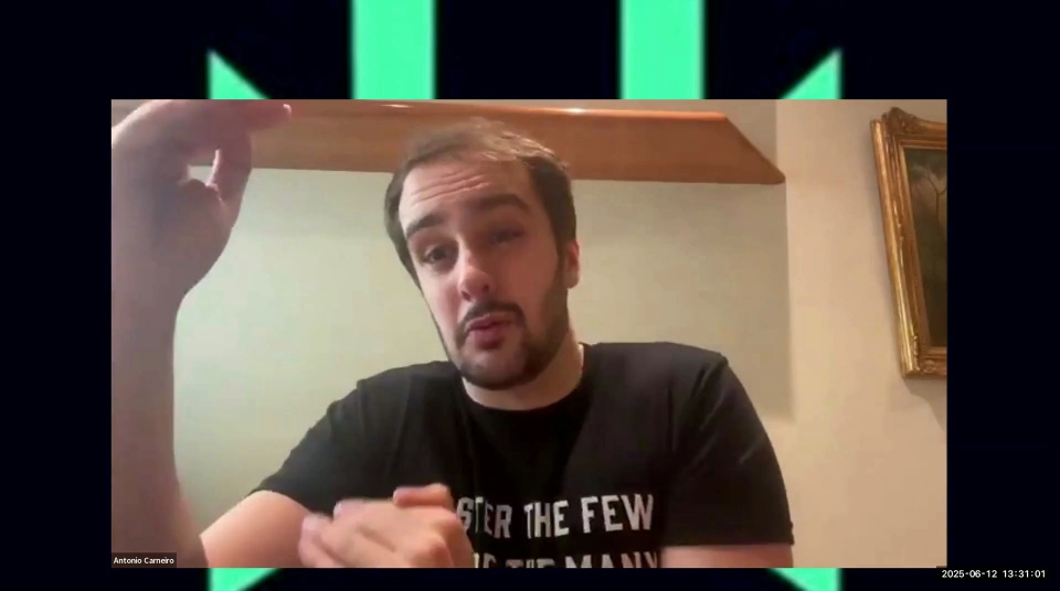 Missed the live Q&A with Antonio? Time Stamps as follows: 