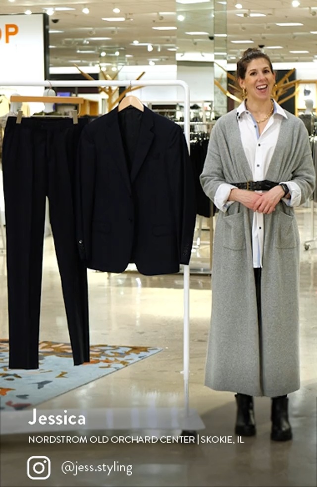 Emporio Armani Trim Fit Solid Wool Suit | Nordstrom