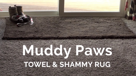 FurHaven Pet Dog Mat | Muddy Paws Towel & Shammy Rug, Mud, Runner, Brown