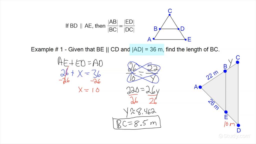 solving-proportional-parts-in-triangles-and-parallel-lines-geometry