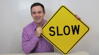 Slow School Sign