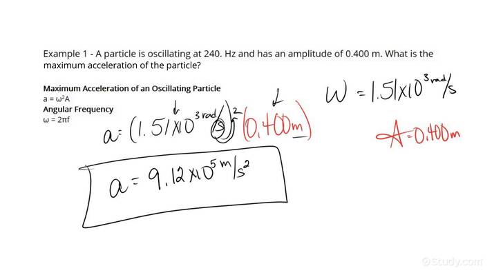 how-to-calculate-the-maximum-acceleration-of-an-oscillating-particle