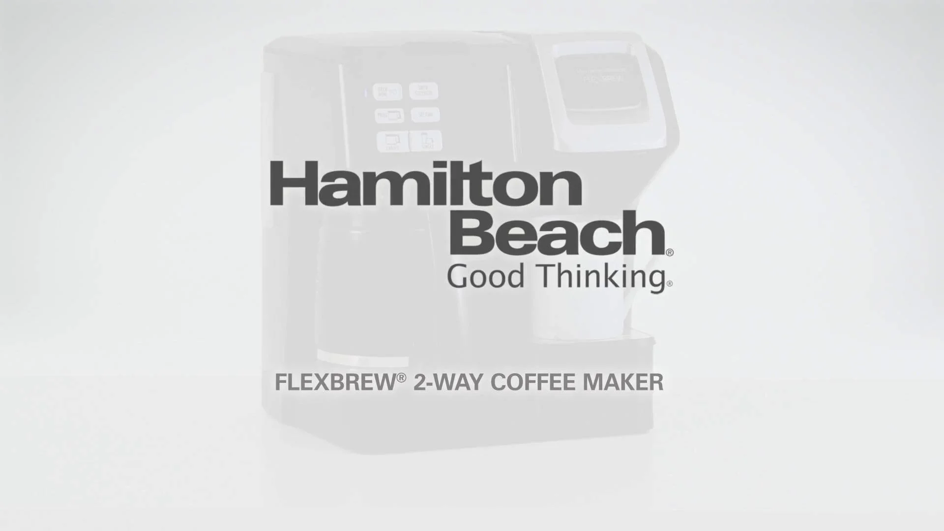 Hamilton Beach FlexBrew Black Hospitality Single-Serve and 12-Cup Cara –  Ground Up Coffee Co.