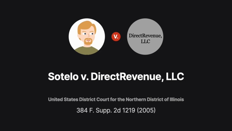 Sotelo v. DirectRevenue, LLC