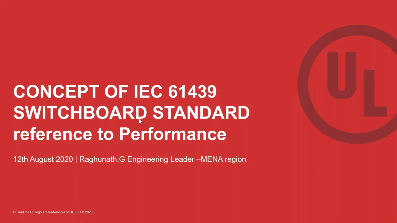 IEC 61439-1 and IEC 61439-2 Switchboard Testing Procedure | UL