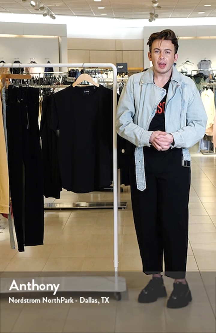 Cuts AO Curve Hem Cotton Blend T-Shirt | Nordstrom