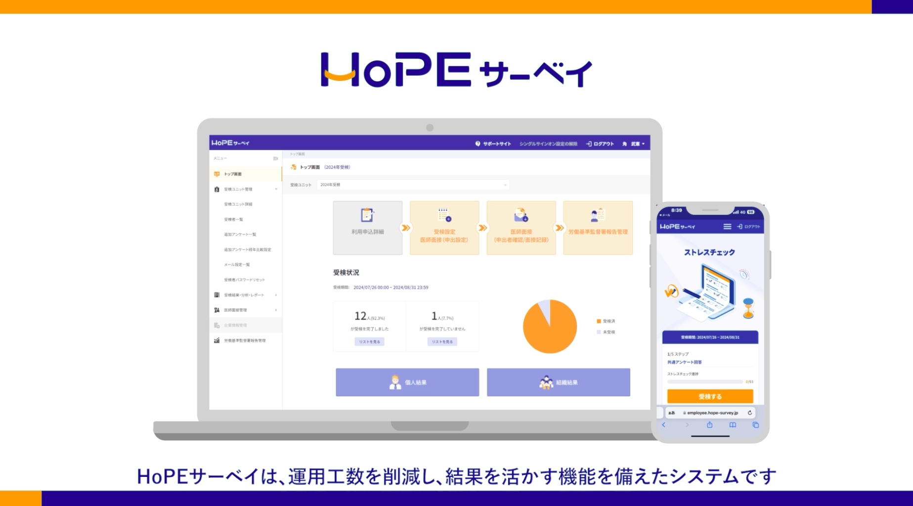 ヘルスケア: HoPEサーベイ アプリの特徴 | SmartHR Plus （スマートHR 