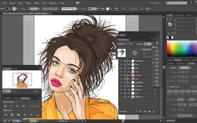 Vector Portraits for Beginners - Creating Shadows and Highlights for Hair