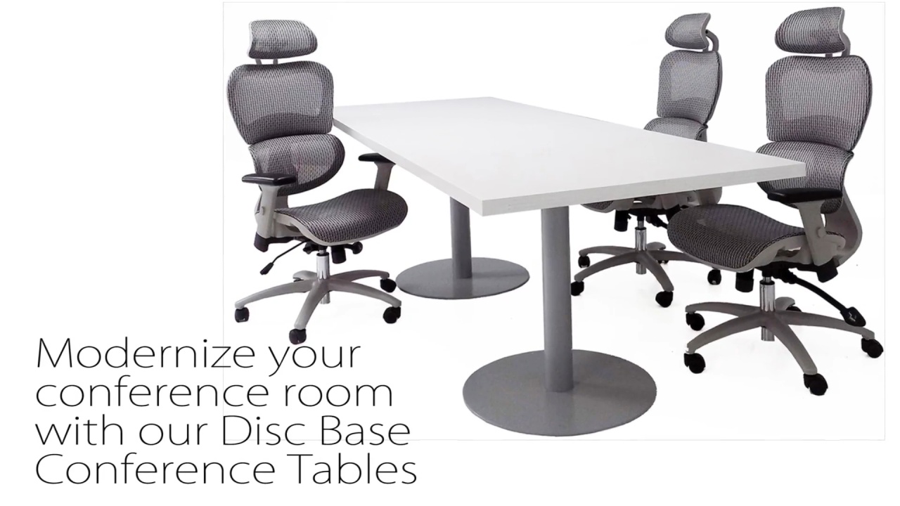 disc base conference table