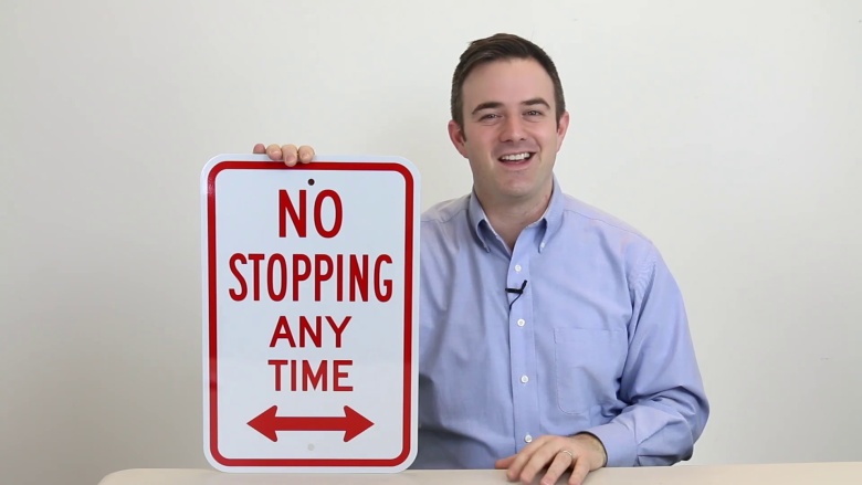 No Stopping Signs