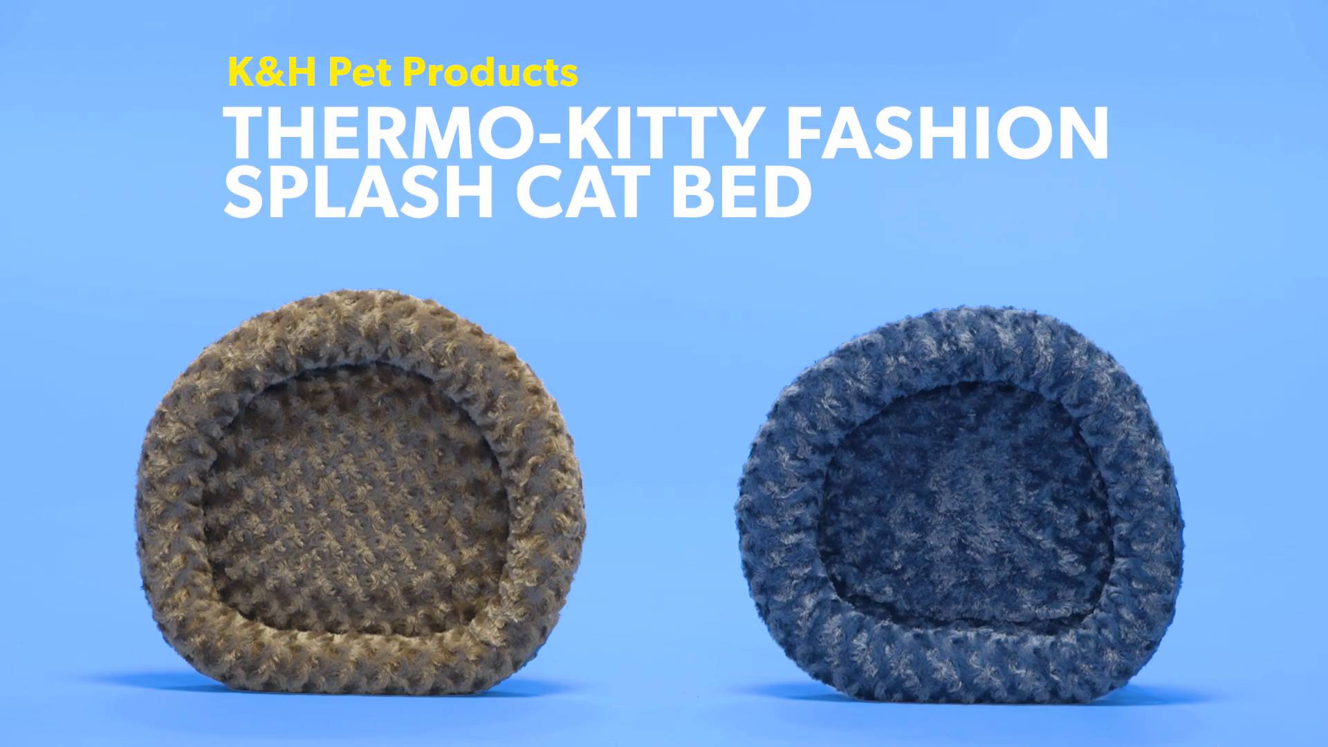 Bed Mats Thermo Kitty Fashion Splash Bed 4 Watts Mocha Bed Mats