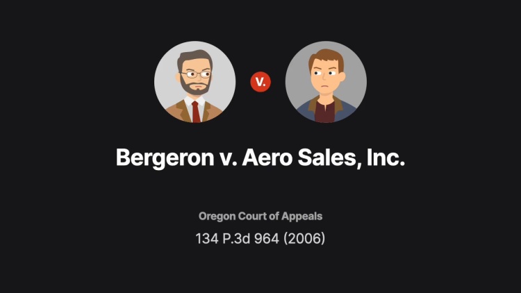 Bergeron v. Aero Sales, Inc.