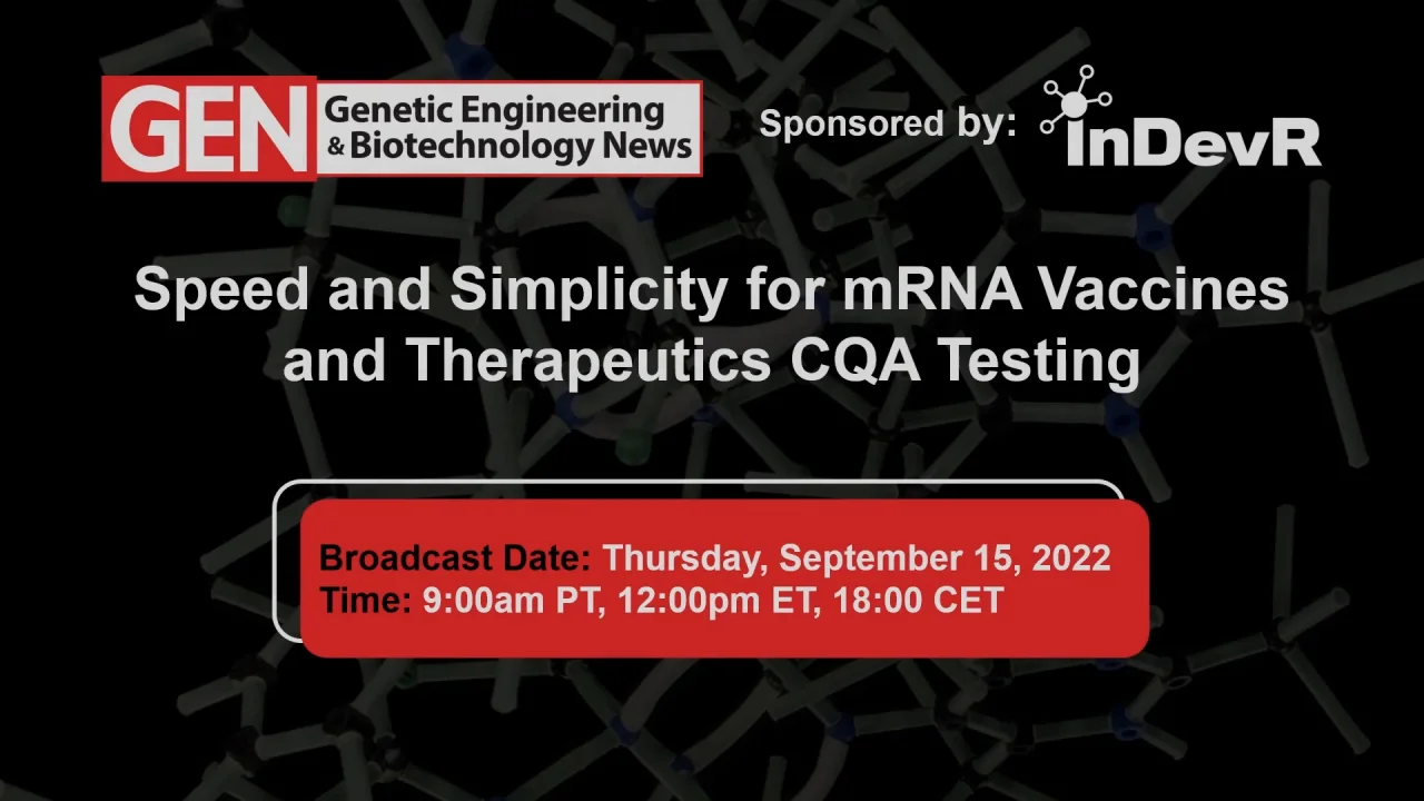 GEN mRNA Vaccine Webinar - InDevR