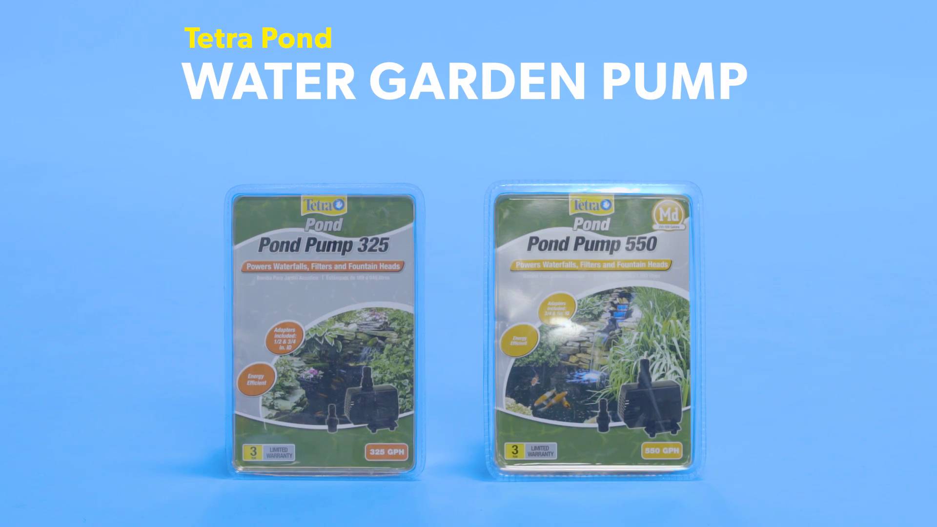 TETRA Pond Water Garden Pump 325 GPH Chewy