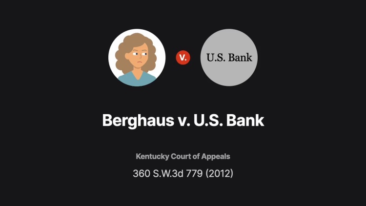 Berghaus v. U.S. Bank