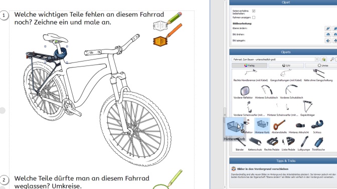 Tipps zum Materialpaket: Fahrräder und Fahrradausrüstung