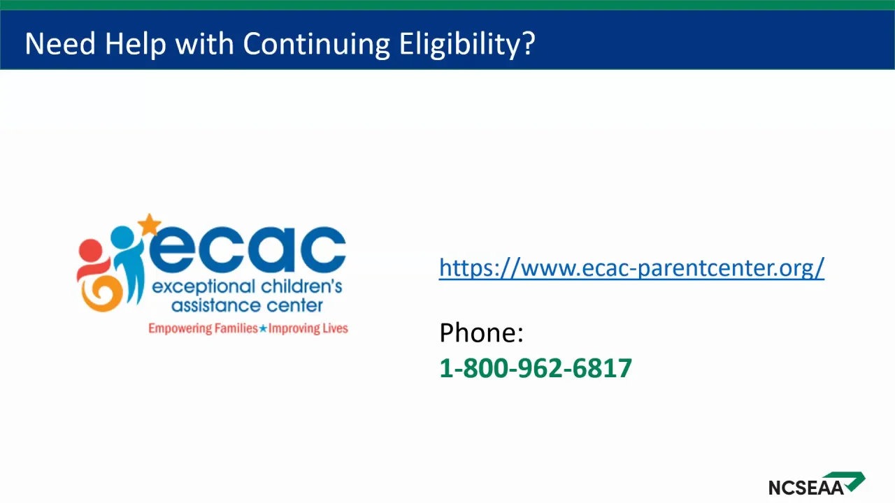 Developmental Delay - Exceptional Children's Assistance Center (ECAC)