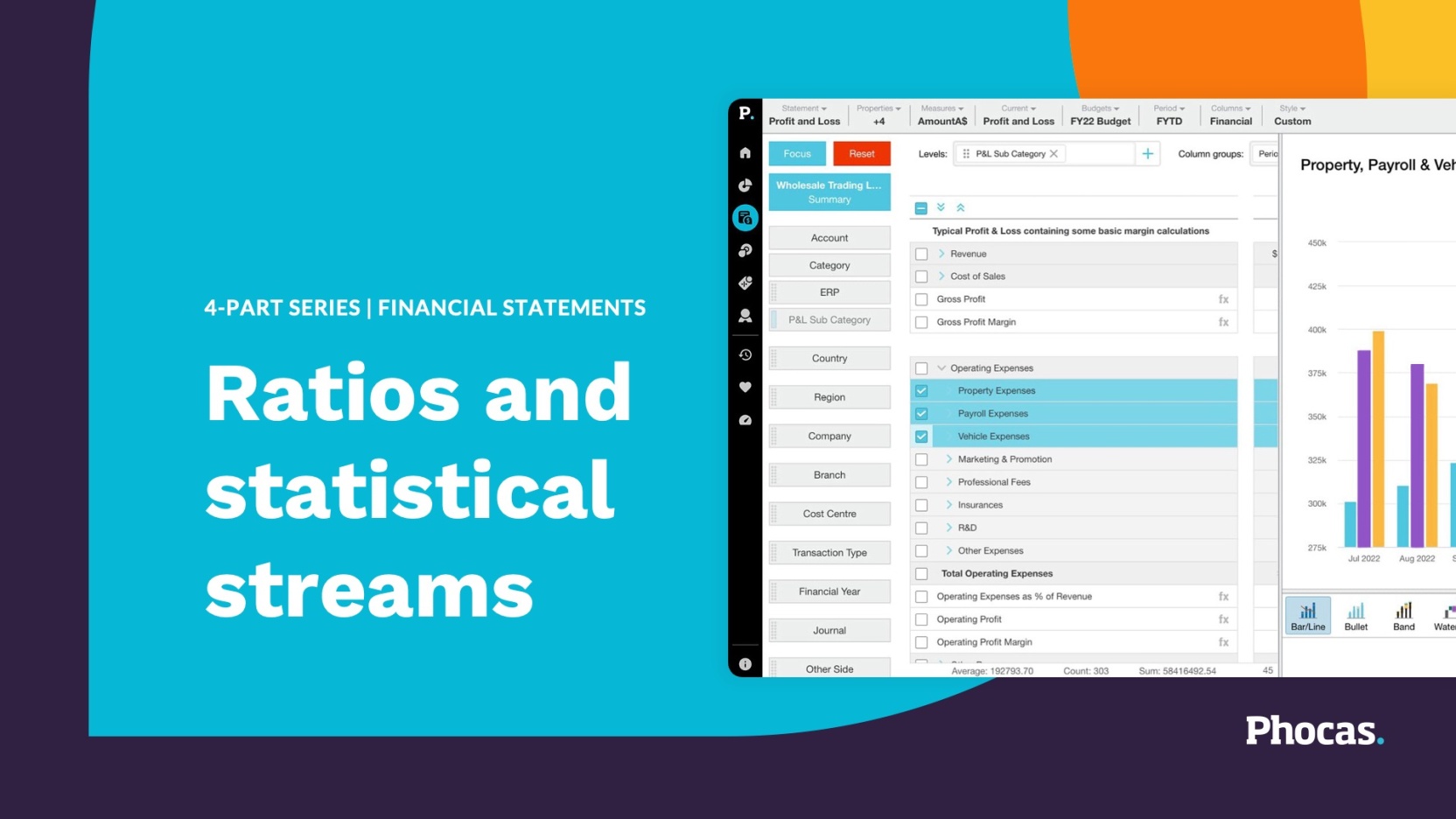 Ratios and statistical streams