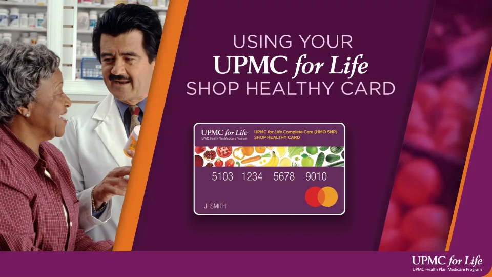 UPMC for Life Shop Healthy Card for SNP Members