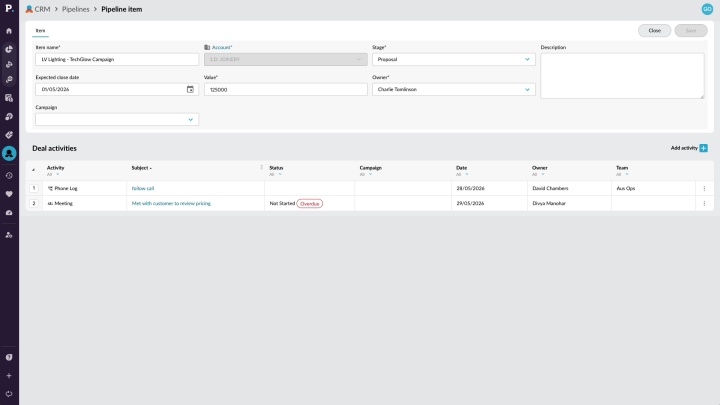 Drag, drop, done. A pipeline reps will actually update.