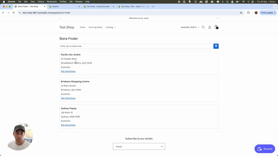 Building a store finder