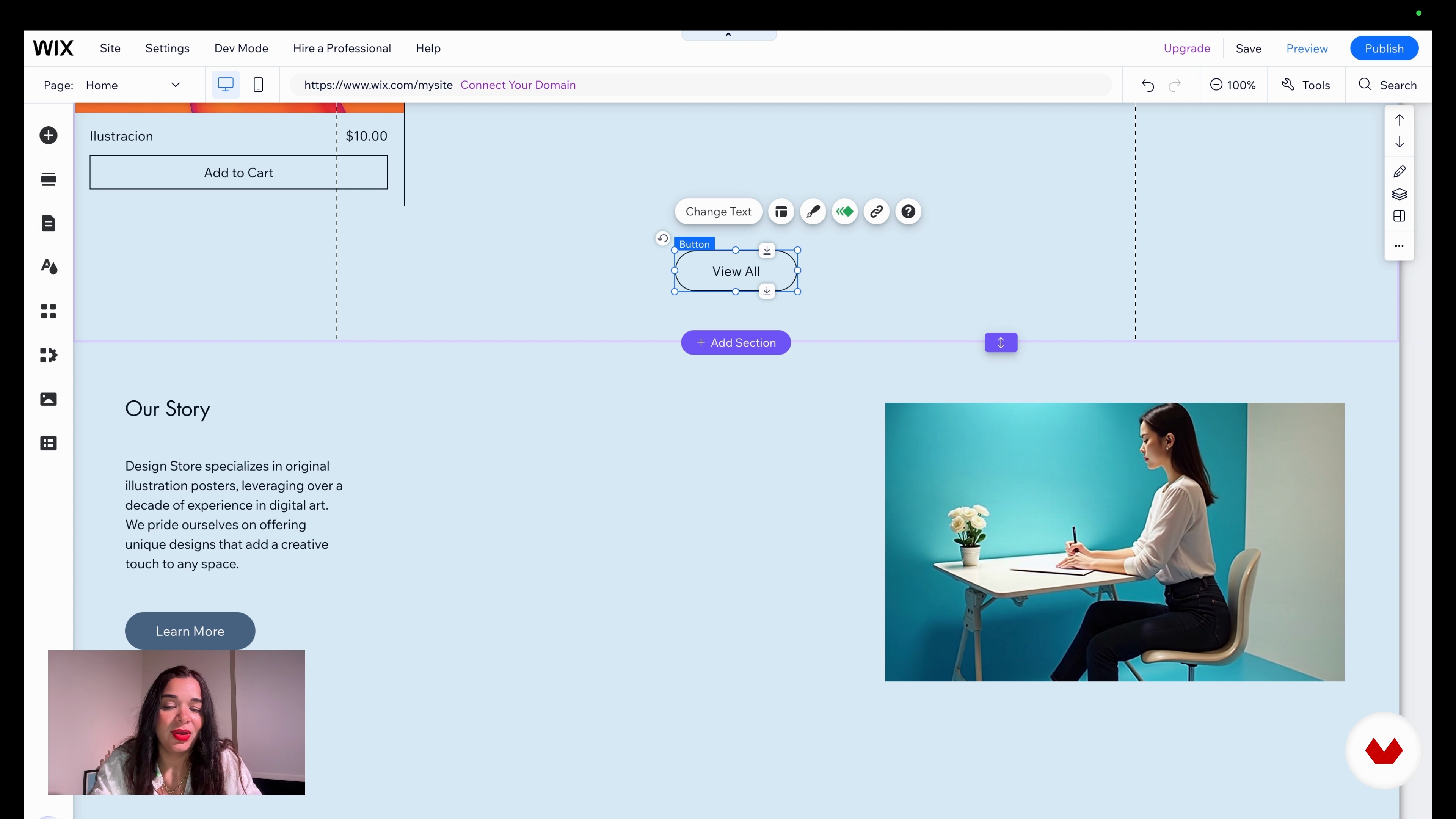 Personalizar seu site com IA no Wix Studio