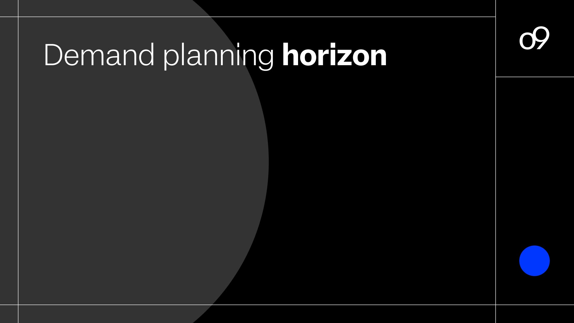The Importance of the Horizon in Demand Planning