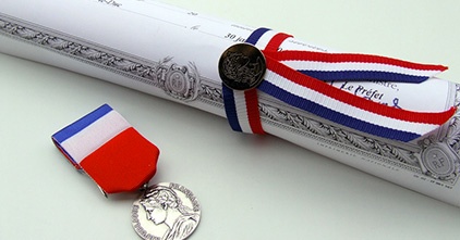 Remerciement medaille du travail