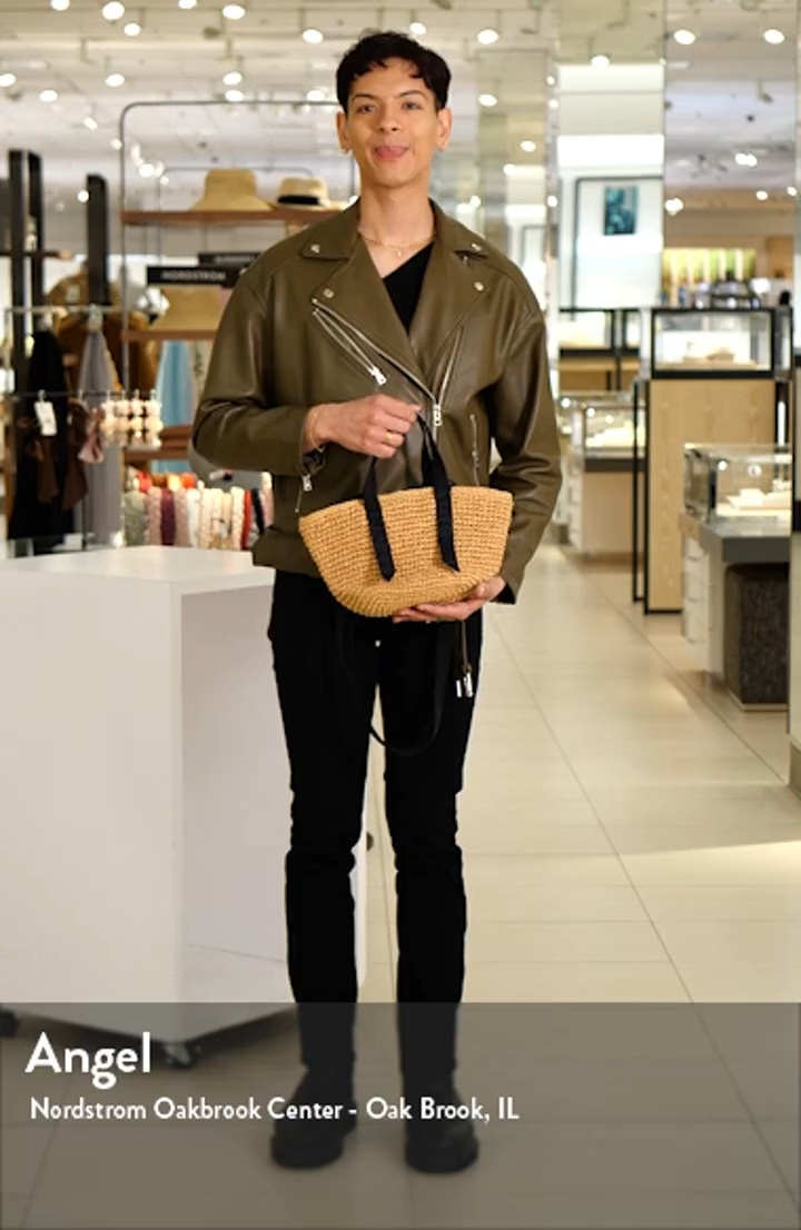 Celayne Straw Mini Tote