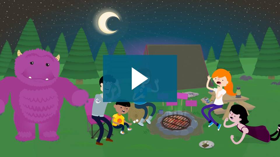 Video thumbnail for Credit Union Myths with a play button over the top.