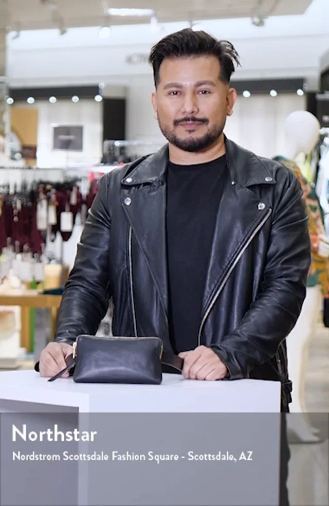 AllSaints Zip Leather Belt Bag Nordstrom