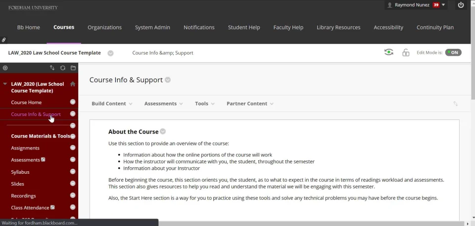 Getting Started with Blackboard