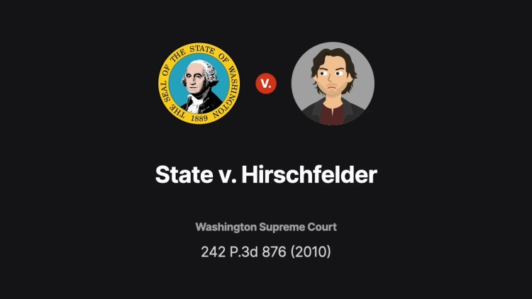 State v. Hirschfelder