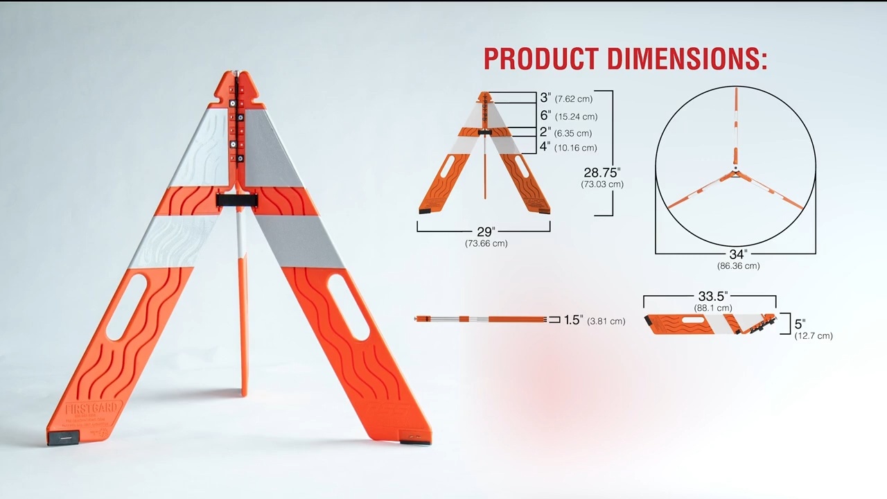 FirstGard Foldable Traffic Cones