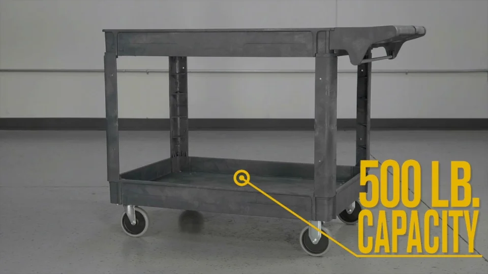 スーパーパンサーの⭐ロッド✨ Ironton 500-Lb 2-Shelf Utility Cart - 46-3/5