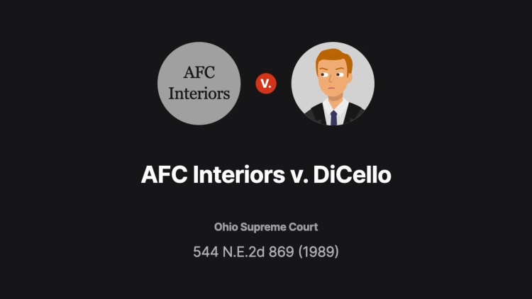 AFC Interiors v. DiCello