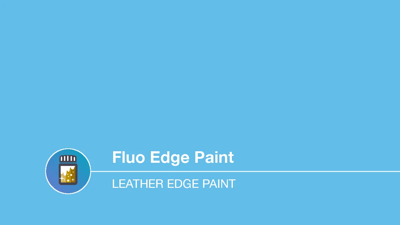 Fluo Edge Paint, Leather Edge Paint