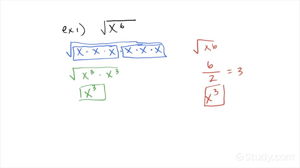 Simplifying a Radical Expression with an Even Exponent | Algebra ...