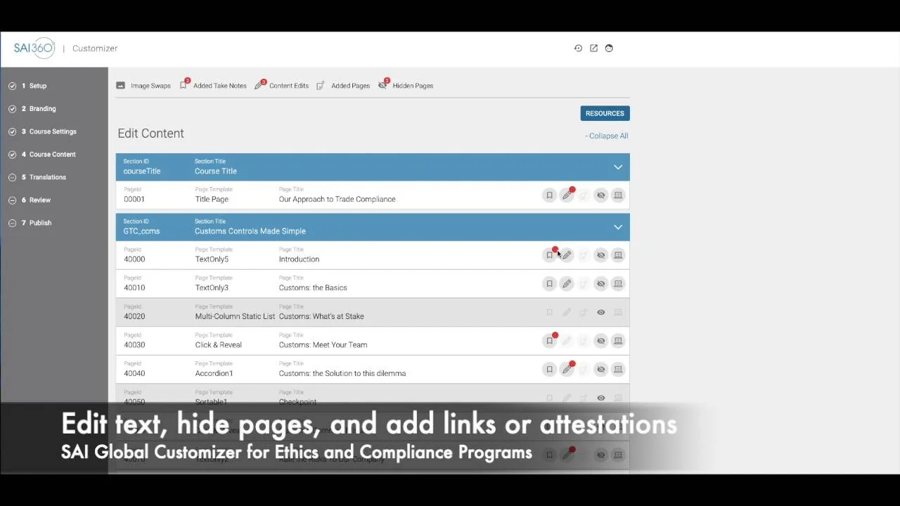 Self-Service Compliance Program Customization – SAI360