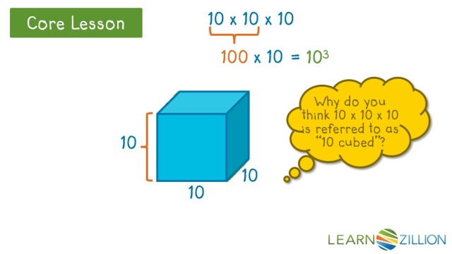 Represent Powers Of 10 Using Whole Number Exponents Learnzillion